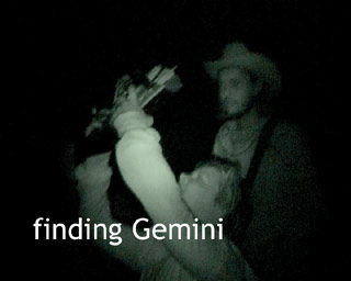 A still frame from the video of the constellation browser in use. Shot in Infrared.